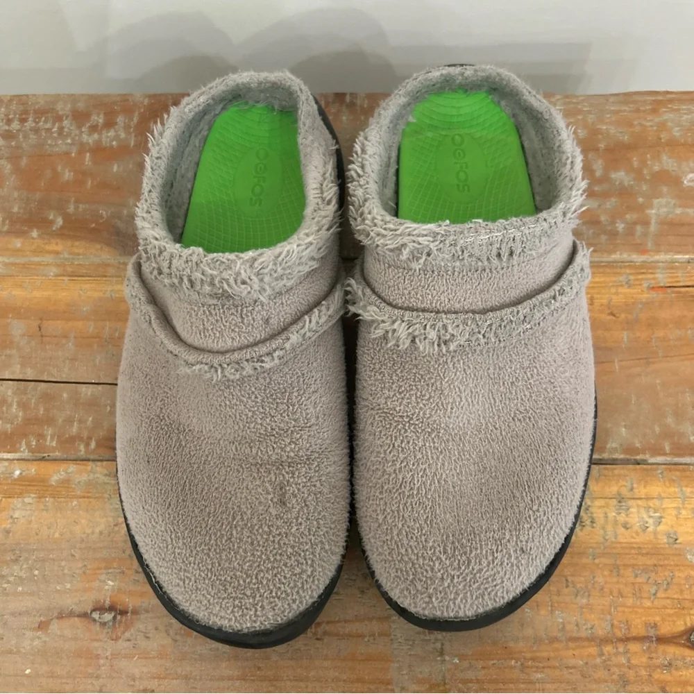 OOFOS OOcoozie Mule Women's Size 10 Clog Slip-on Shoes - Tawny - Beige Gray - Picture 4 of 13